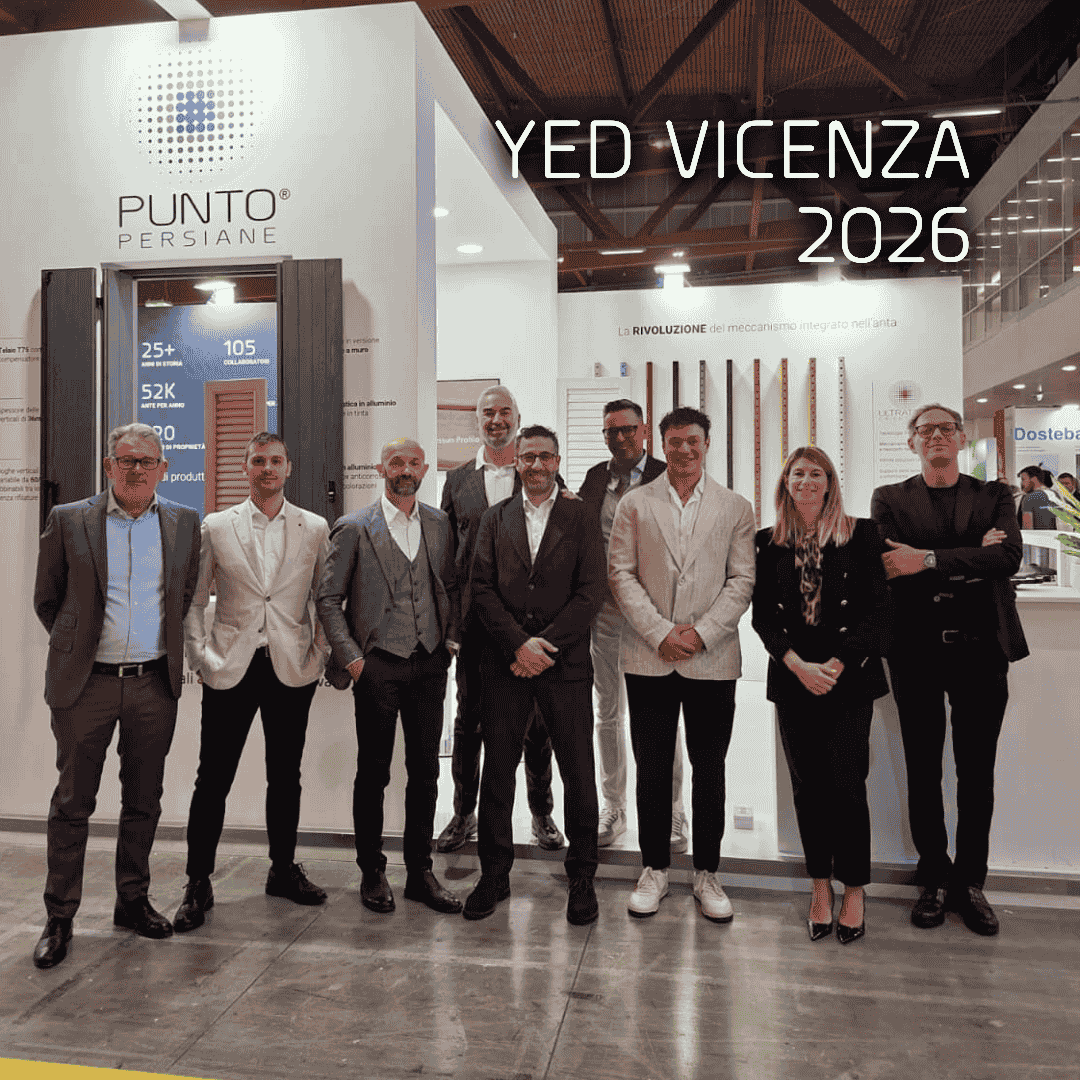 Ripercorri l'esperienza di Punto Persiane alla fiera YED di Vicenza. Scopri il successo del design di Ultratech e l'ecosistema completo di servizi per serramentisti.